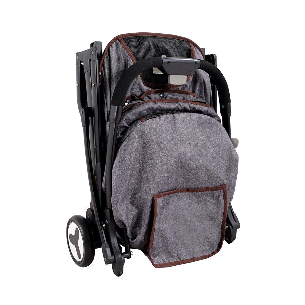 Speedy Fold Pet Buggy – Grey Denim-8