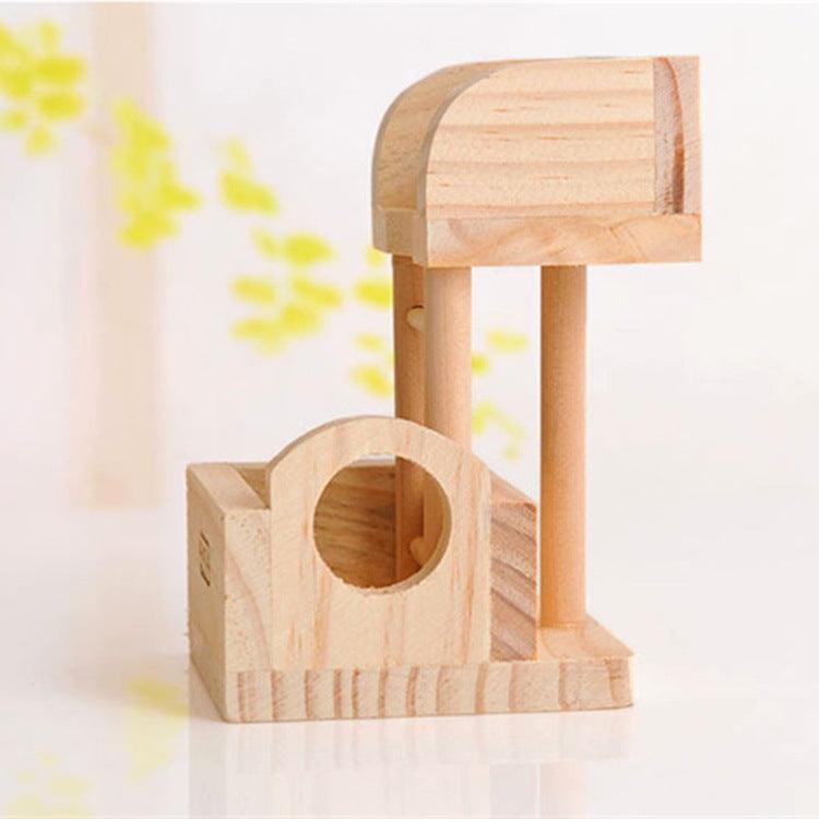 Wooden Hamster Watchtower Toy-1