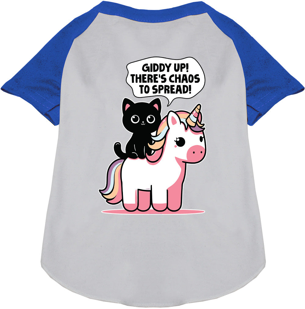 Chaos to Spread Pet Raglan Shirt-2