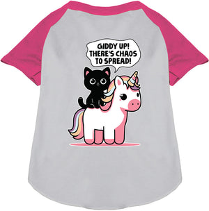 Chaos to Spread Pet Raglan Shirt-3