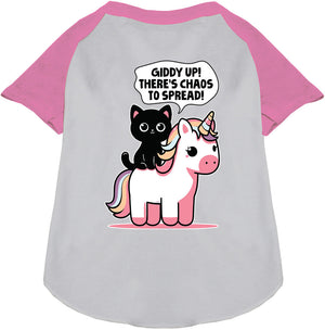 Chaos to Spread Pet Raglan Shirt-4