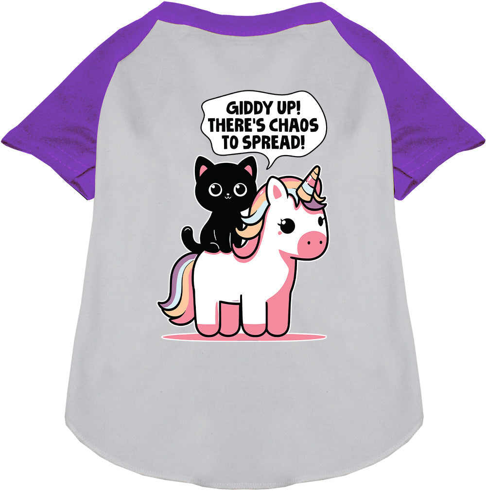 Chaos to Spread Pet Raglan Shirt-6