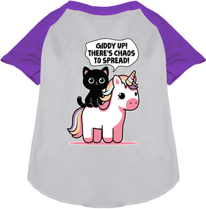 Chaos to Spread Pet Raglan Shirt-6