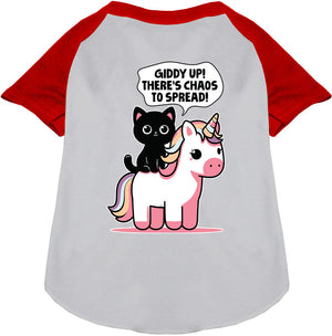 Chaos to Spread Pet Raglan Shirt-7