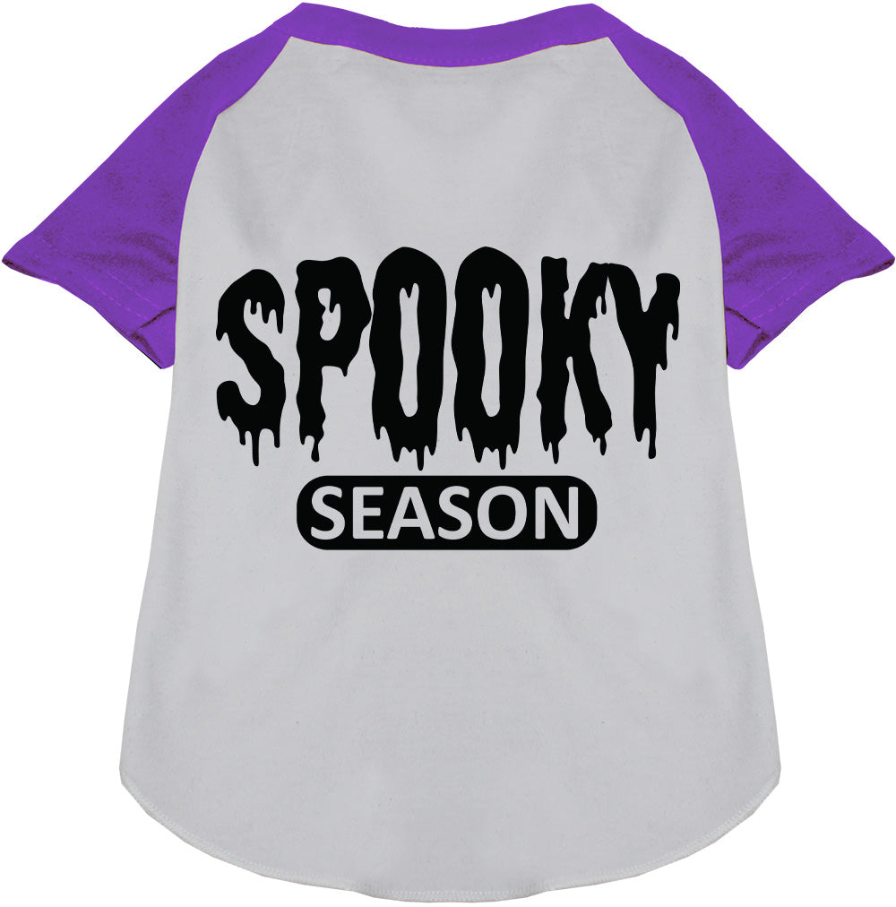 Bloody Spooky Season Pet Raglan Shirt-6