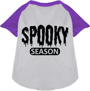 Bloody Spooky Season Pet Raglan Shirt-6