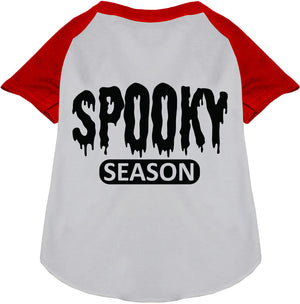 Bloody Spooky Season Pet Raglan Shirt-7