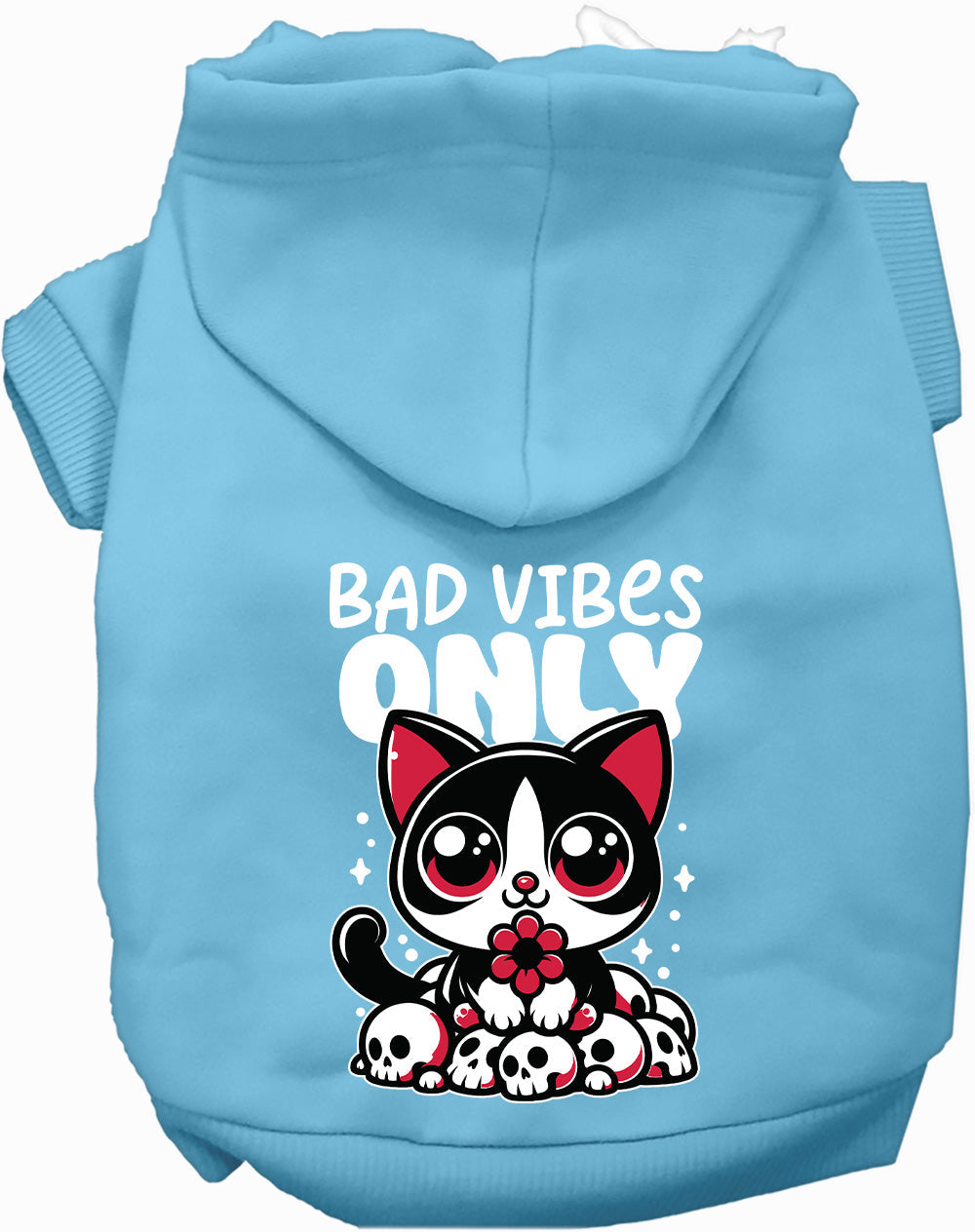 Bad Vibes Only Pet Hoodie-2