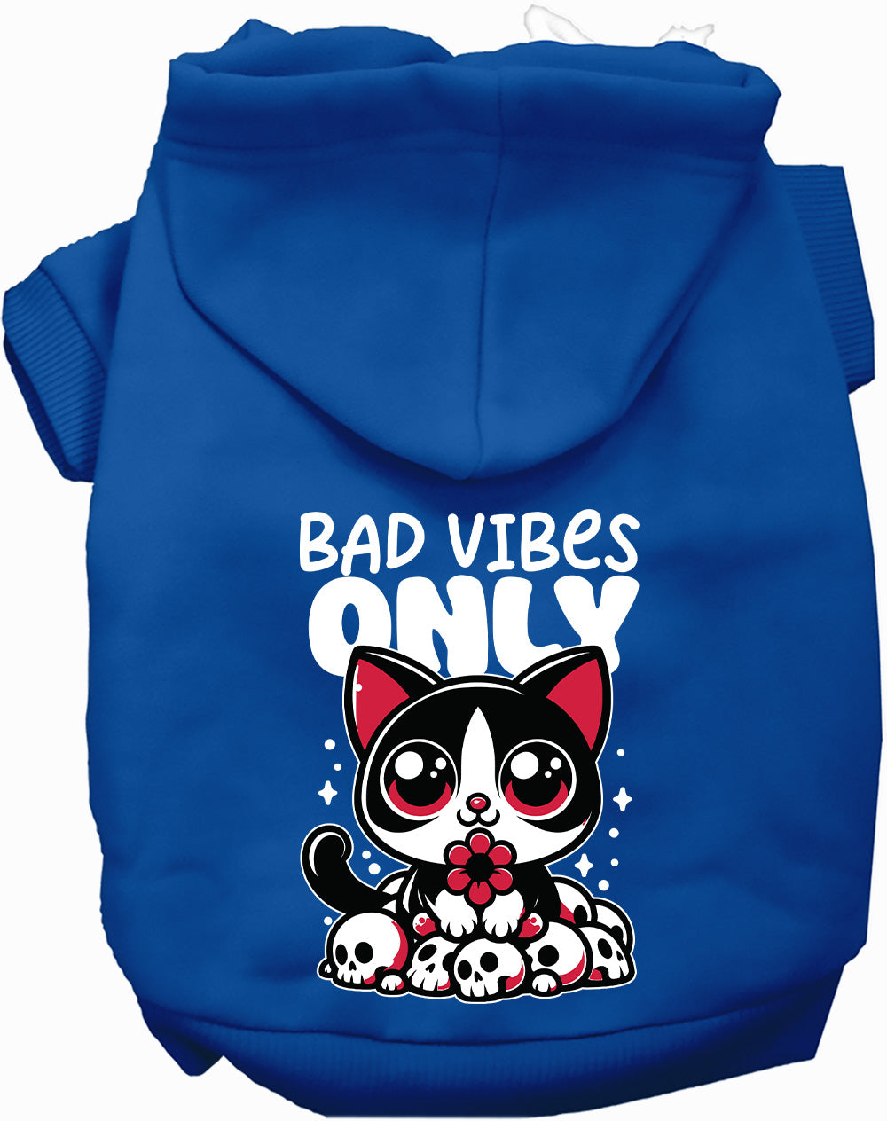 Bad Vibes Only Pet Hoodie-3