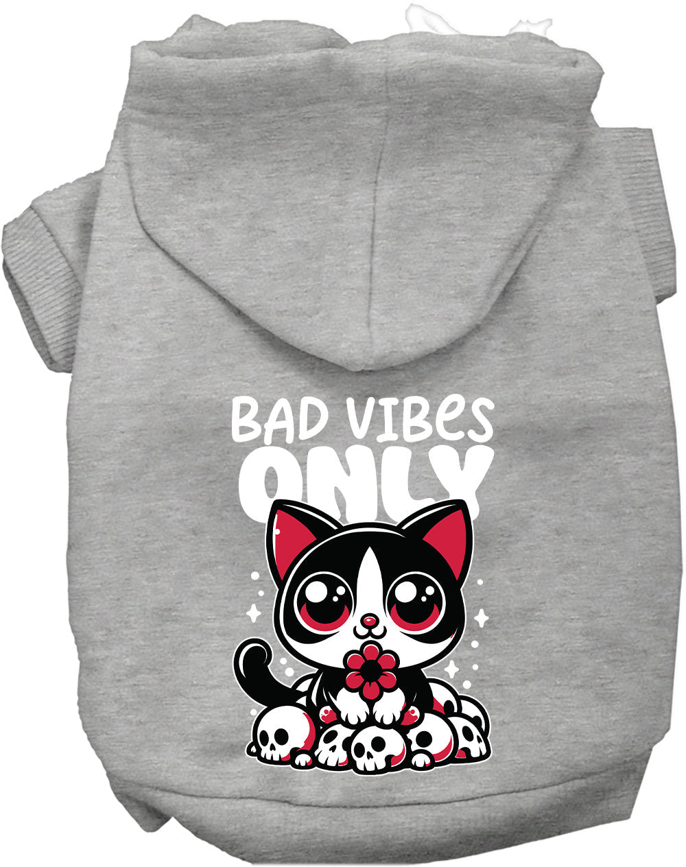 Bad Vibes Only Pet Hoodie-6