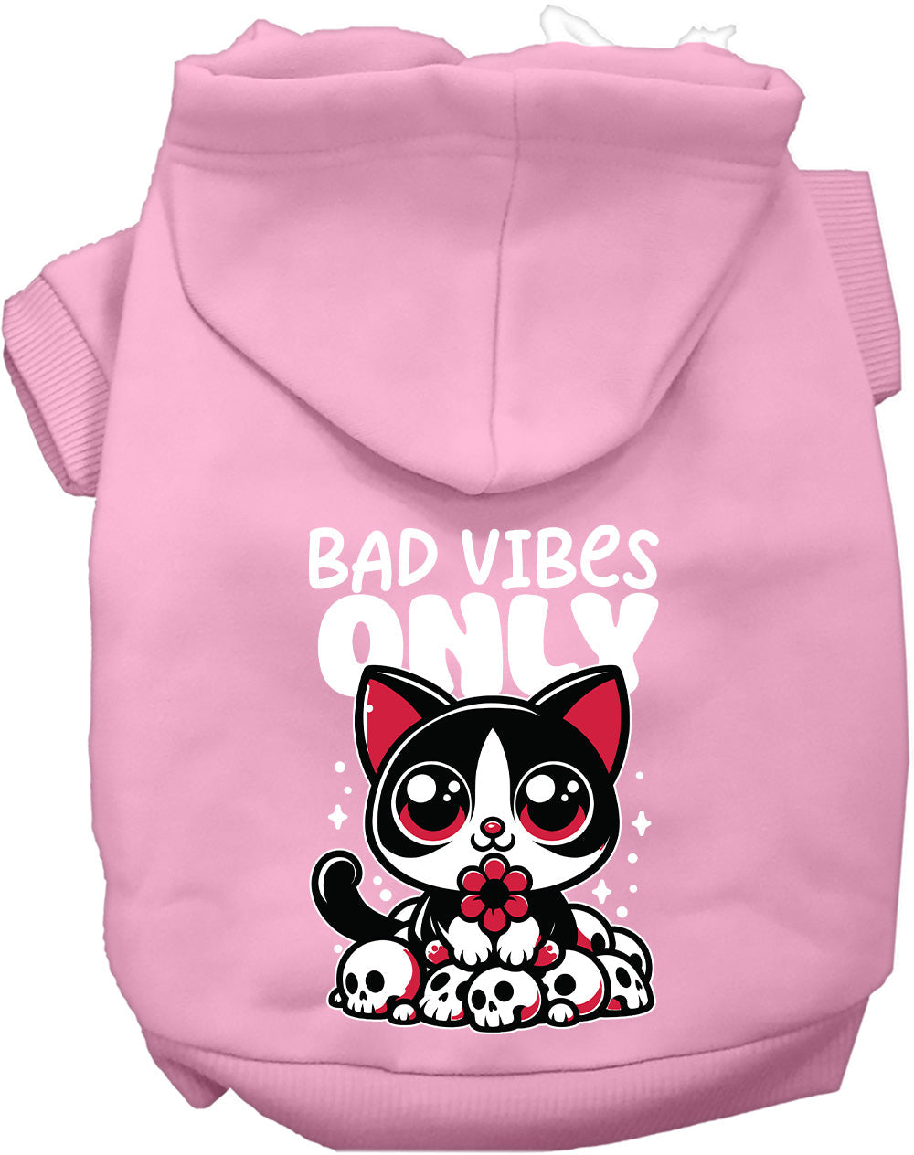 Bad Vibes Only Pet Hoodie-8