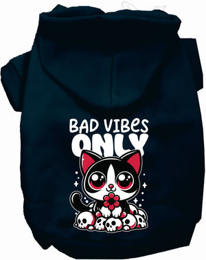 Bad Vibes Only Pet Hoodie-10