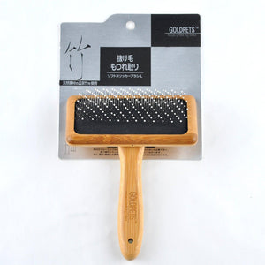 Luxury Bamboo Bliss Pet Grooming Air Cushion Needle Comb-9