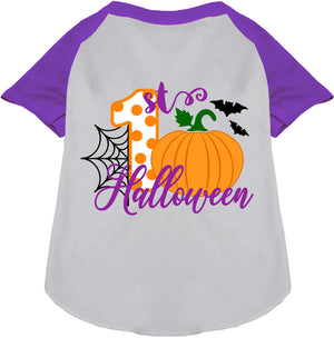 My First Halloween Pet Raglan Shirt-0