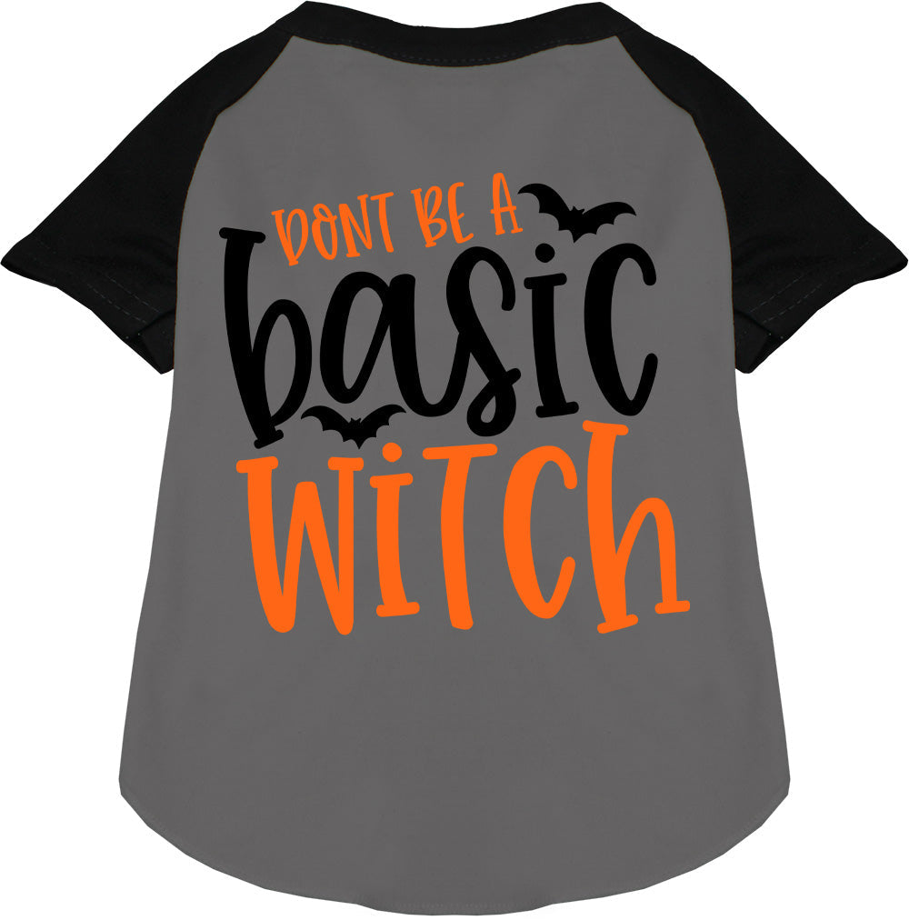 Don't Be a Basic Witch Pet Raglan Shirt-0