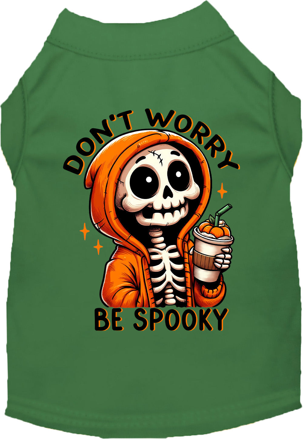 Don't Worry, Be Spooky Pet Shirt-3