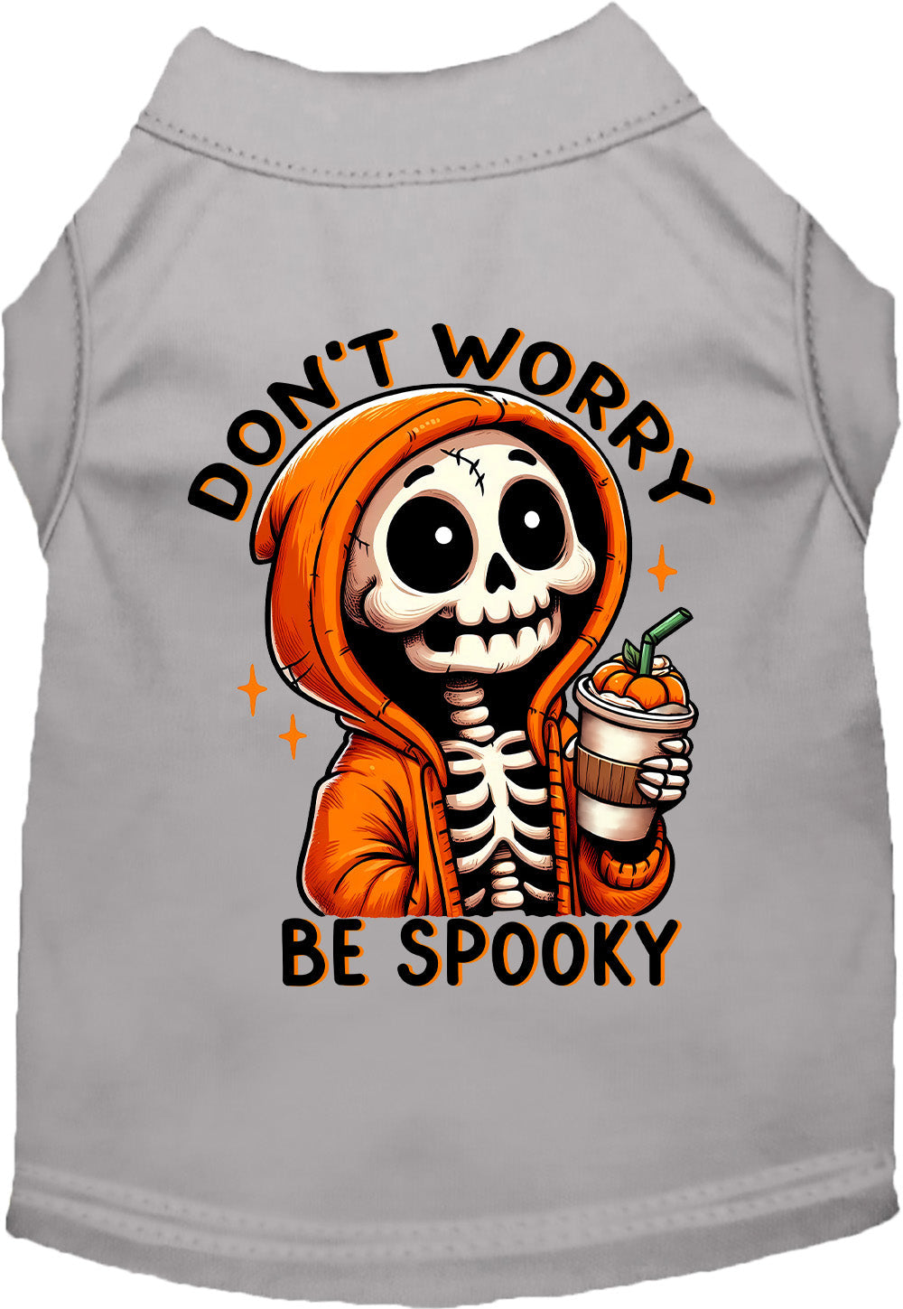 Don't Worry, Be Spooky Pet Shirt-4