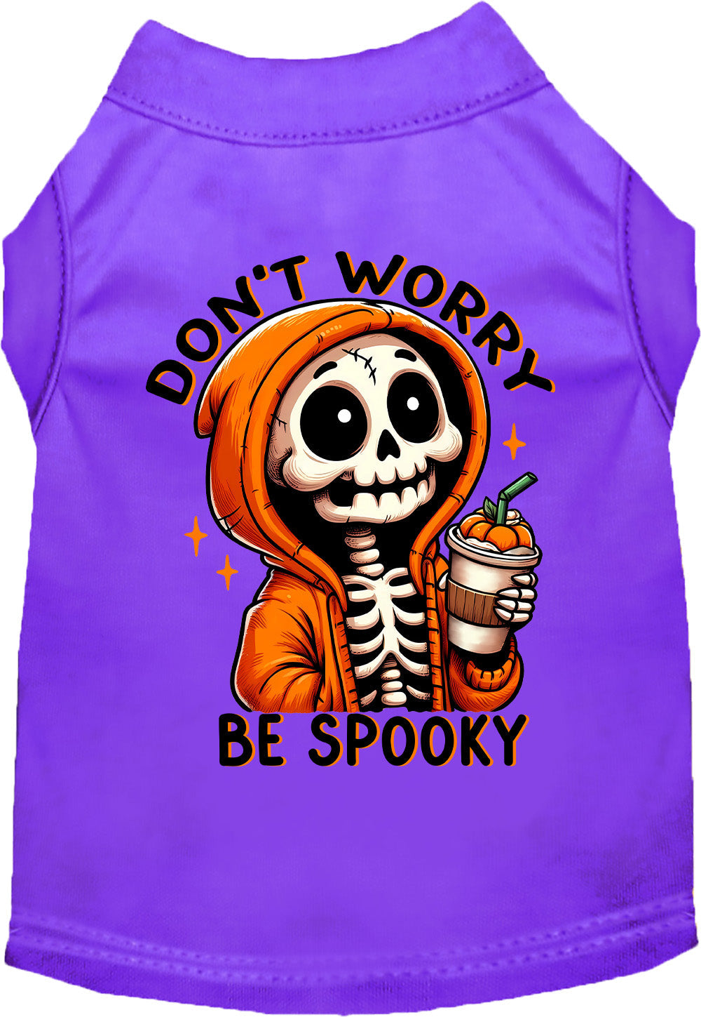 Don't Worry, Be Spooky Pet Shirt-5