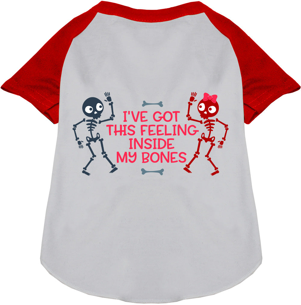 Inside My Bones Pet Raglan Shirt-7