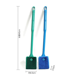 Dual-Sided Long Handle Aquarium Cleaning Brush-2