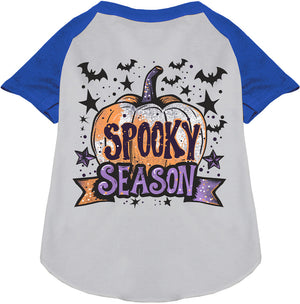 Batty Spooky Season Pet Raglan Shirt-2