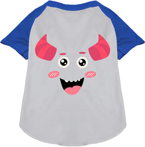 Mischiefmauve Monster Costume Pet Raglan Shirt-4