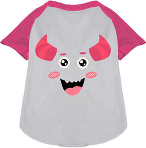 Mischiefmauve Monster Costume Pet Raglan Shirt-0