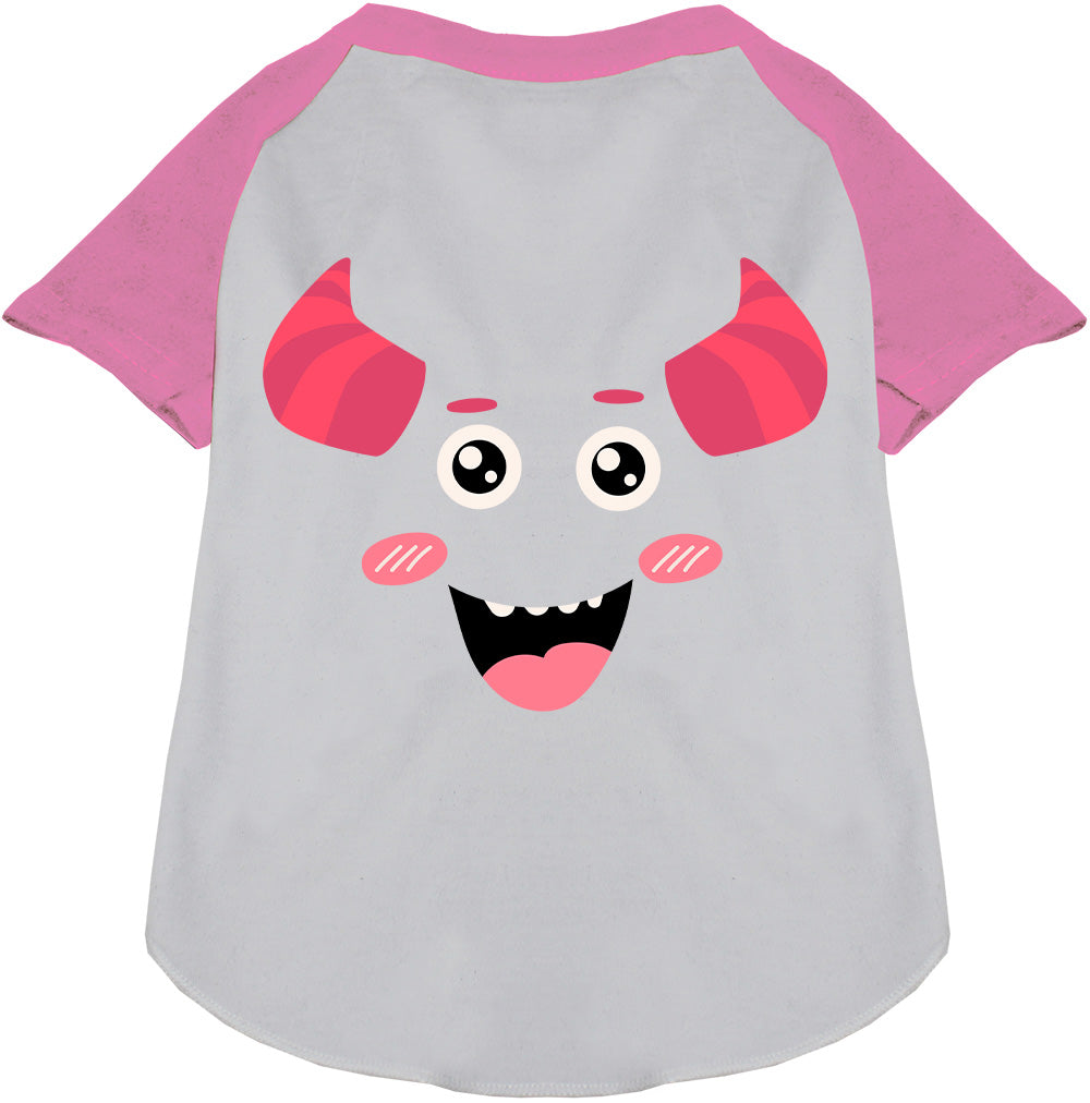 Mischiefmauve Monster Costume Pet Raglan Shirt-3