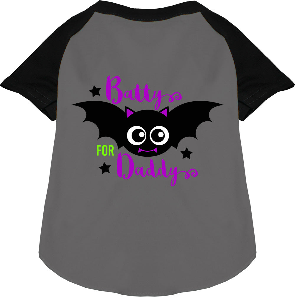 Batty for Daddy Pet Raglan Shirt-0