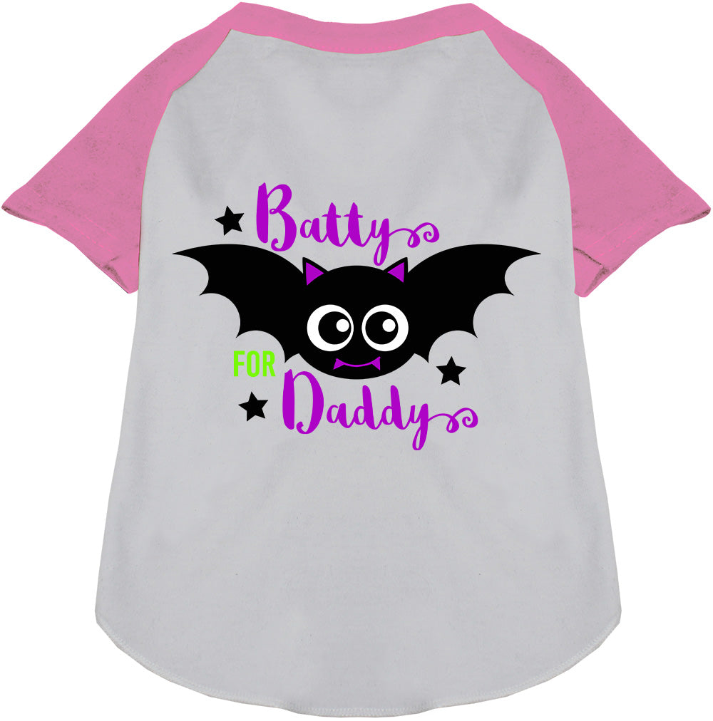 Batty for Daddy Pet Raglan Shirt-4