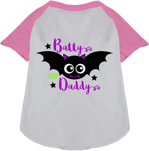 Batty for Daddy Pet Raglan Shirt-4