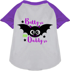 Batty for Daddy Pet Raglan Shirt-6