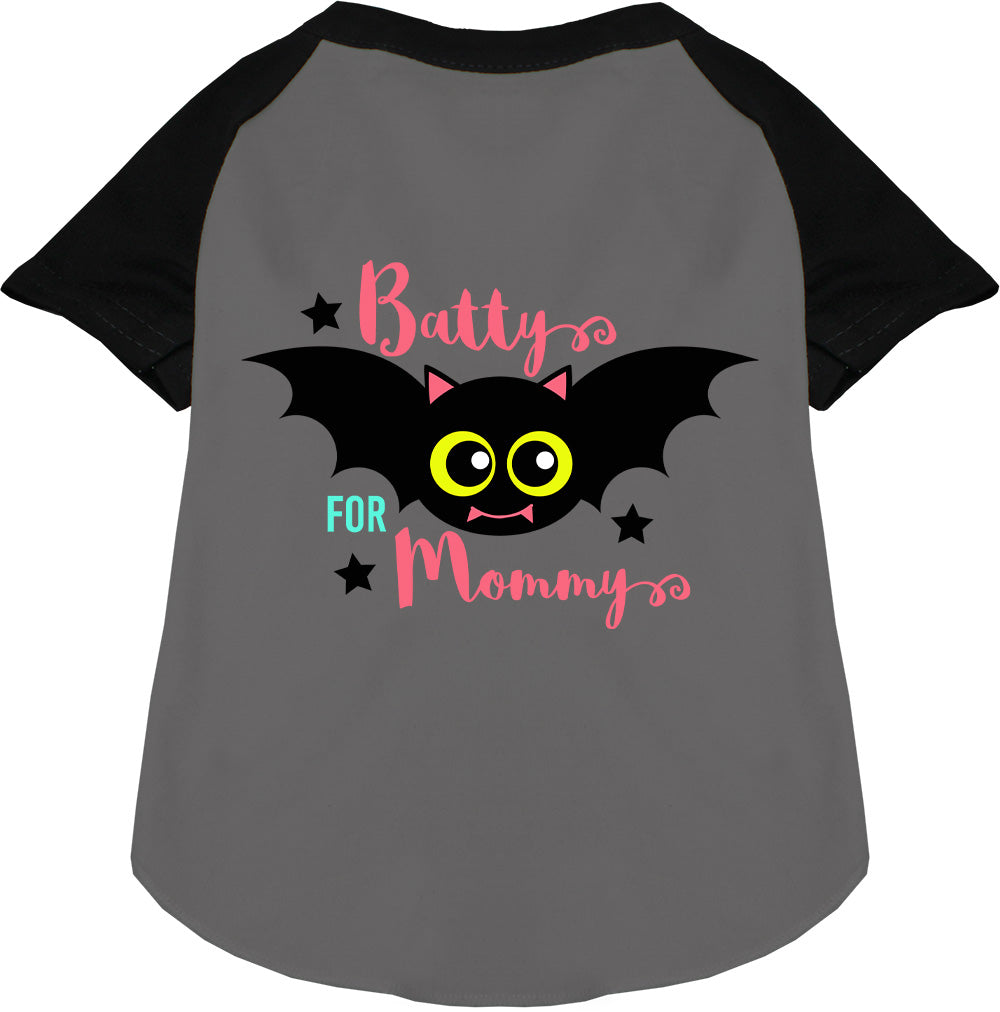 Batty for Mommy Pet Raglan Shirt-2