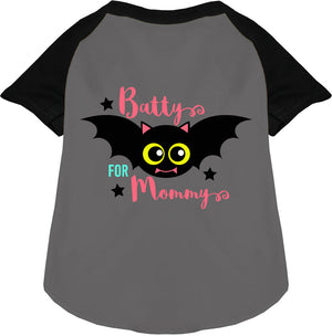 Batty for Mommy Pet Raglan Shirt-2