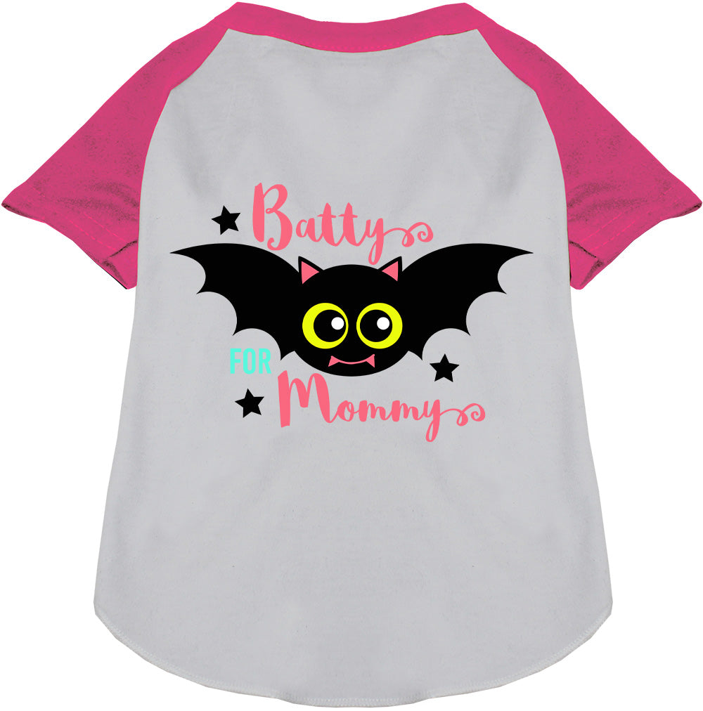 Batty for Mommy Pet Raglan Shirt-0