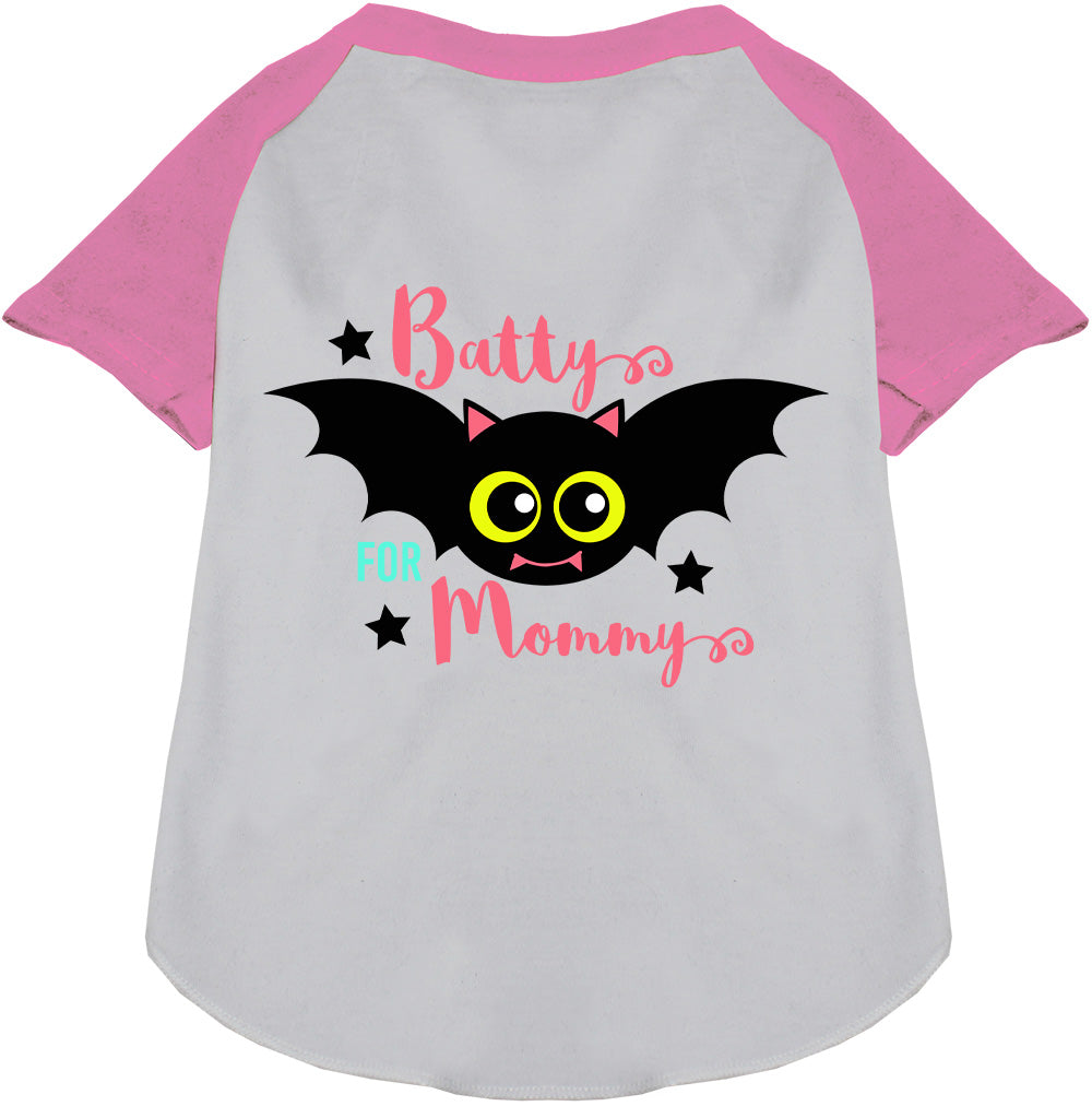 Batty for Mommy Pet Raglan Shirt-4