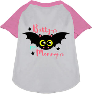 Batty for Mommy Pet Raglan Shirt-4