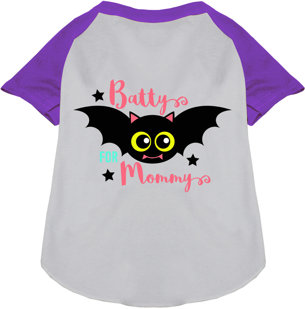 Batty for Mommy Pet Raglan Shirt-6