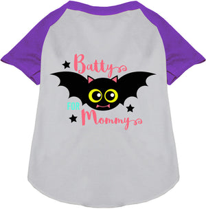 Batty for Mommy Pet Raglan Shirt-6