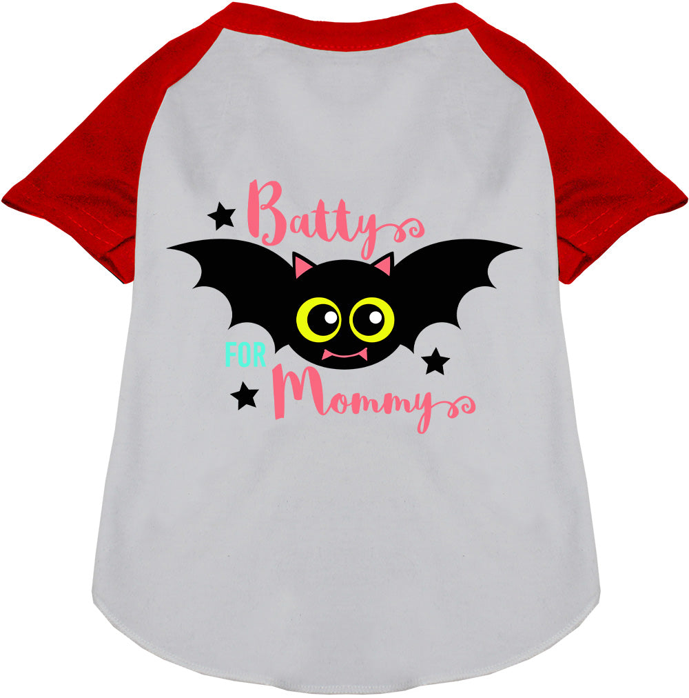 Batty for Mommy Pet Raglan Shirt-7