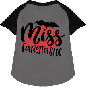 Miss Fangtastic Pet Raglan Shirt-2