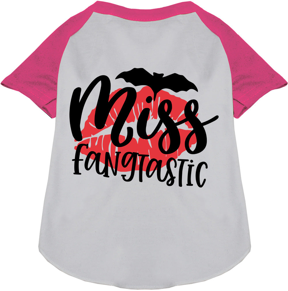 Miss Fangtastic Pet Raglan Shirt-4