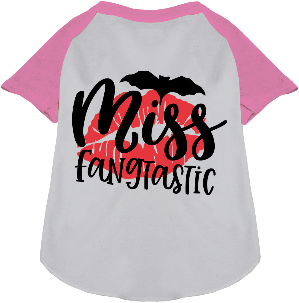 Miss Fangtastic Pet Raglan Shirt-6