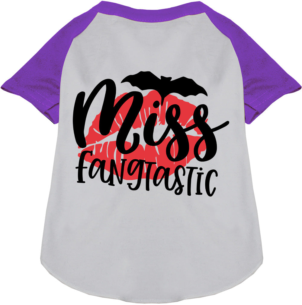 Miss Fangtastic Pet Raglan Shirt-7