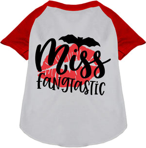 Miss Fangtastic Pet Raglan Shirt-0