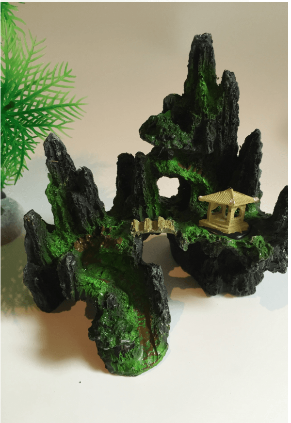 Resin Oasis Rockery: A Captivating Aquatic Haven-3