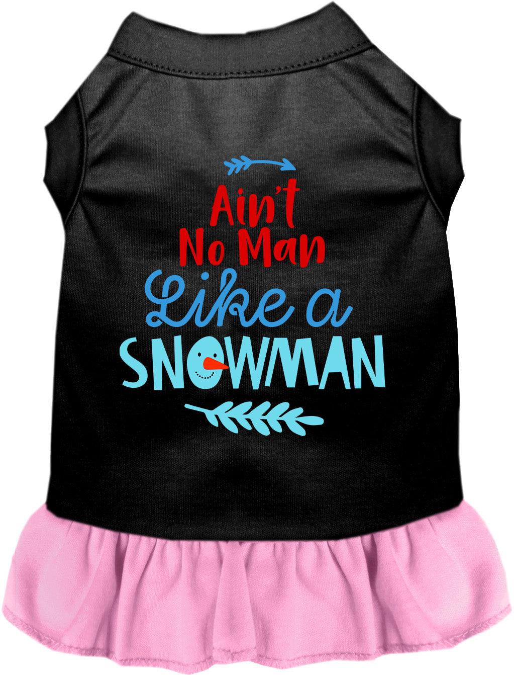 Ain't No Man Like a Snowman Pet Dress-3