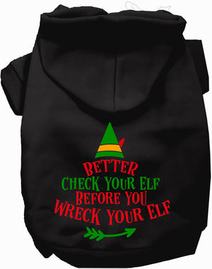 Check Your Elf Pet Hoodie-0