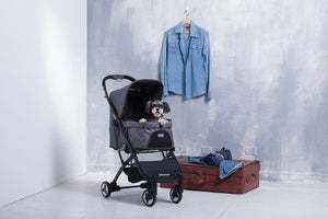 Speedy Fold Pet Buggy – Grey Denim-1