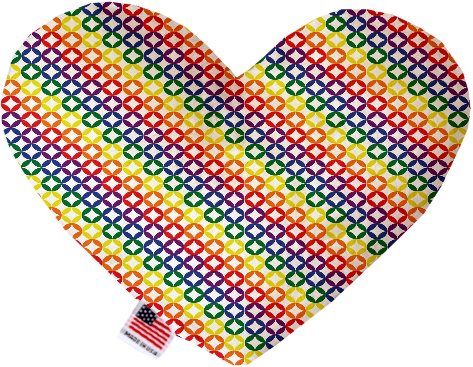 Pet and Dog Plush Heart or Bone Toy, "Rainbow Pride Group" (Available in different sizes, and 7 different pattern options!)-14